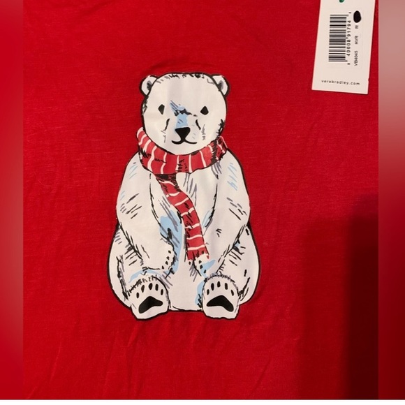 Vera Bradley beary merry long sleeve tee - Picture 2 of 7